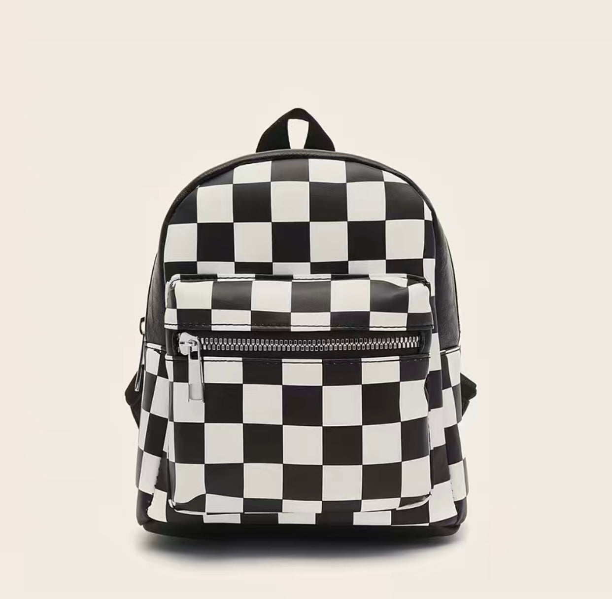 Checkered Mini Backpack