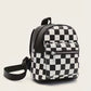 Checkered Mini Backpack