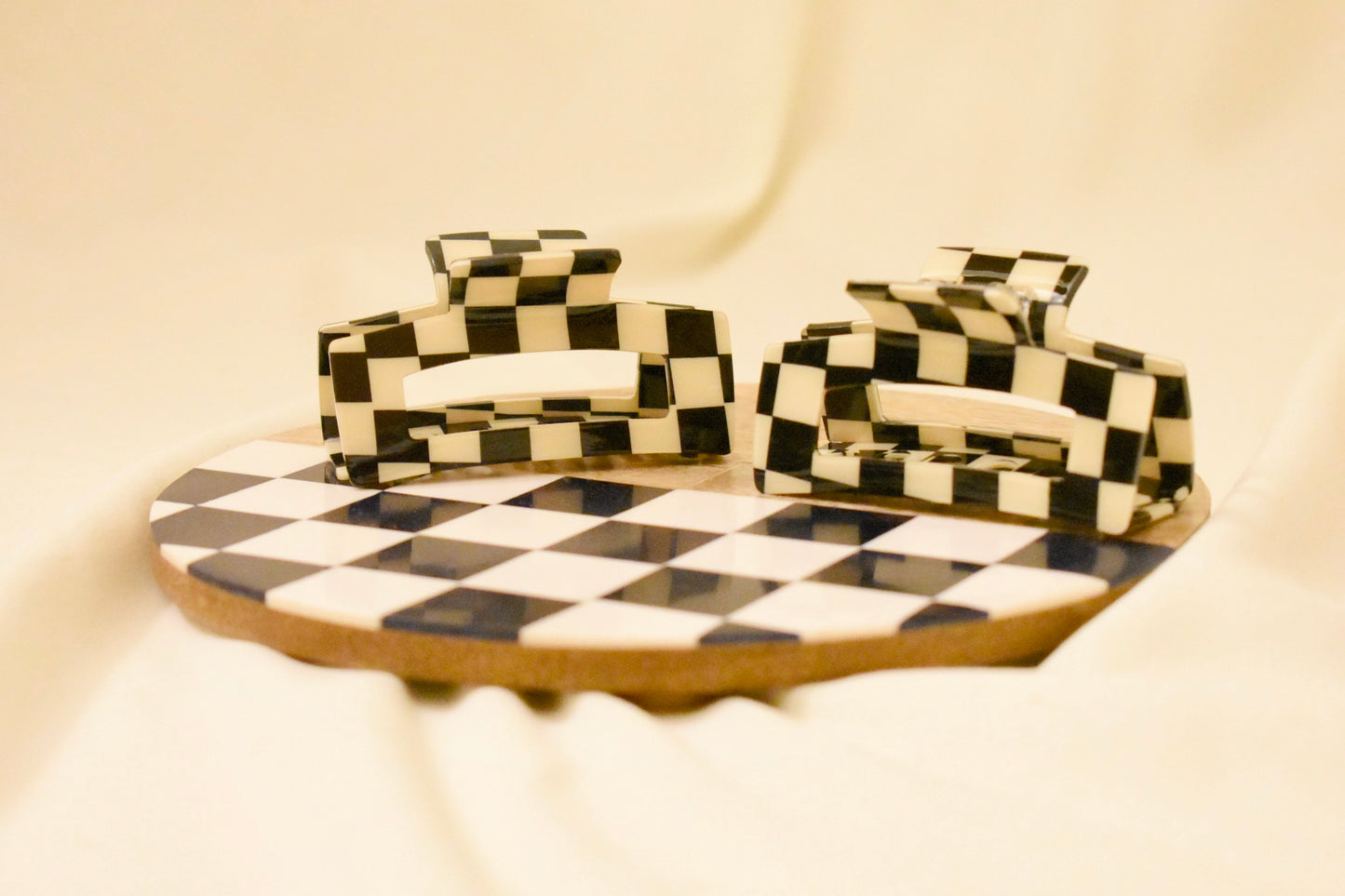 Checkered Hair Clip